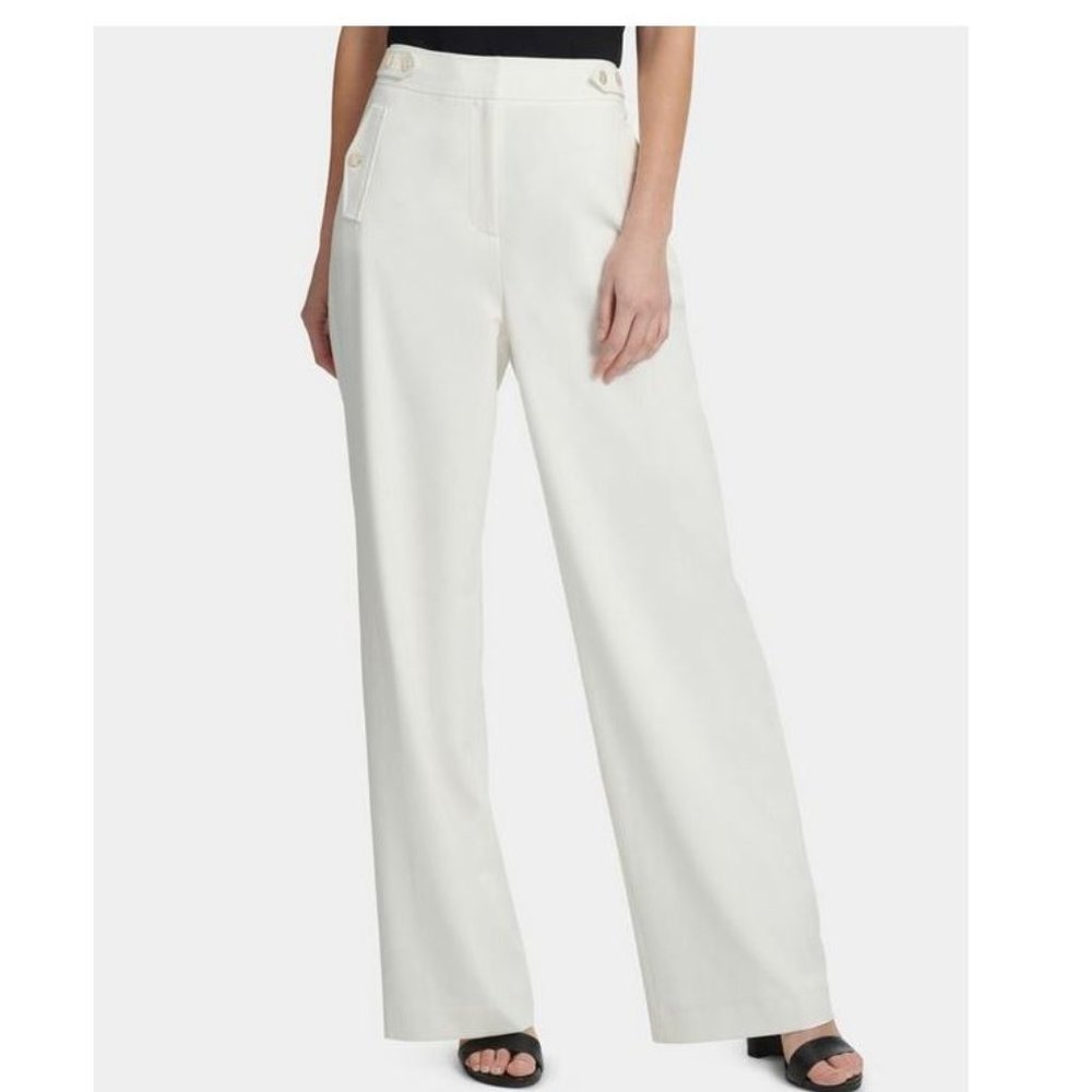 DKNY Womens Wide Leg Pants